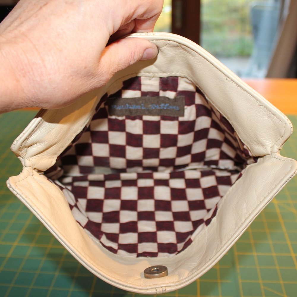 Soft Butter Leather Clutch Handmade Magnetic Closure